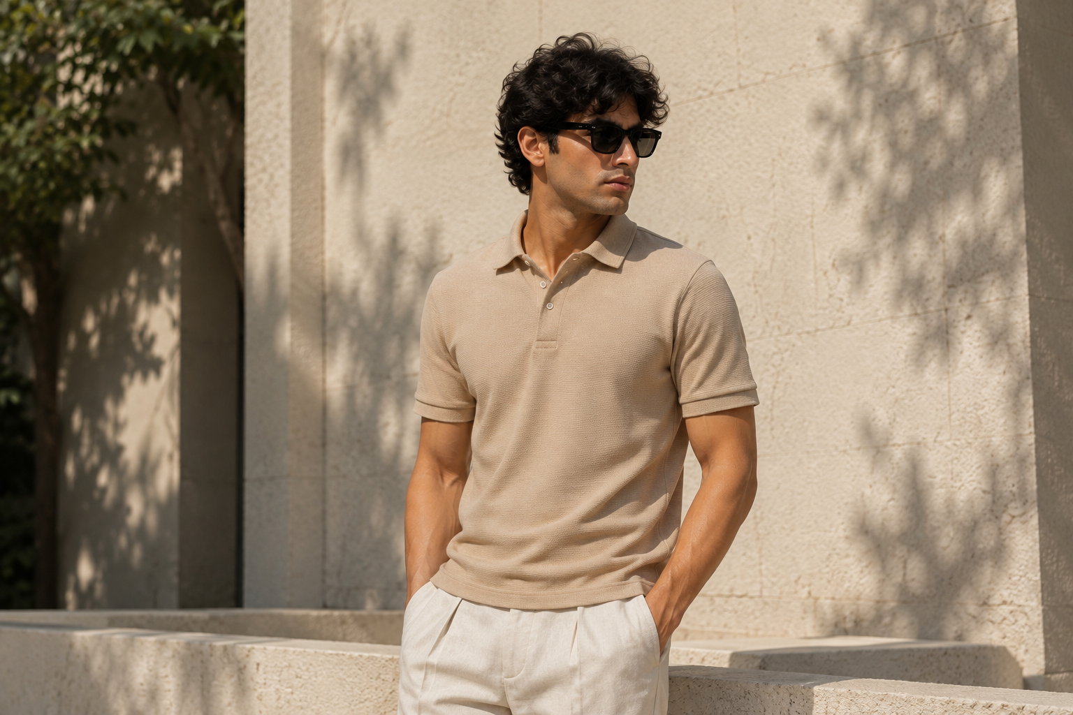 Vaylor Essential Light Baige Polo