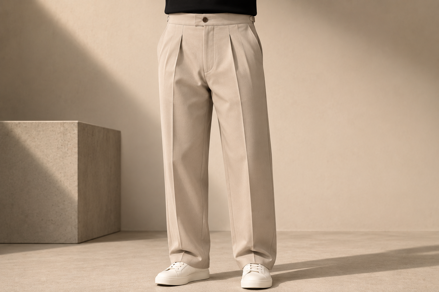 Vaylor Essential Double Pleated Pants