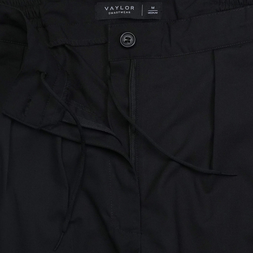 VAYLOR Double Pleated Pants - Black