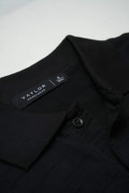 VAYLOR Drop Needle Polo - Black