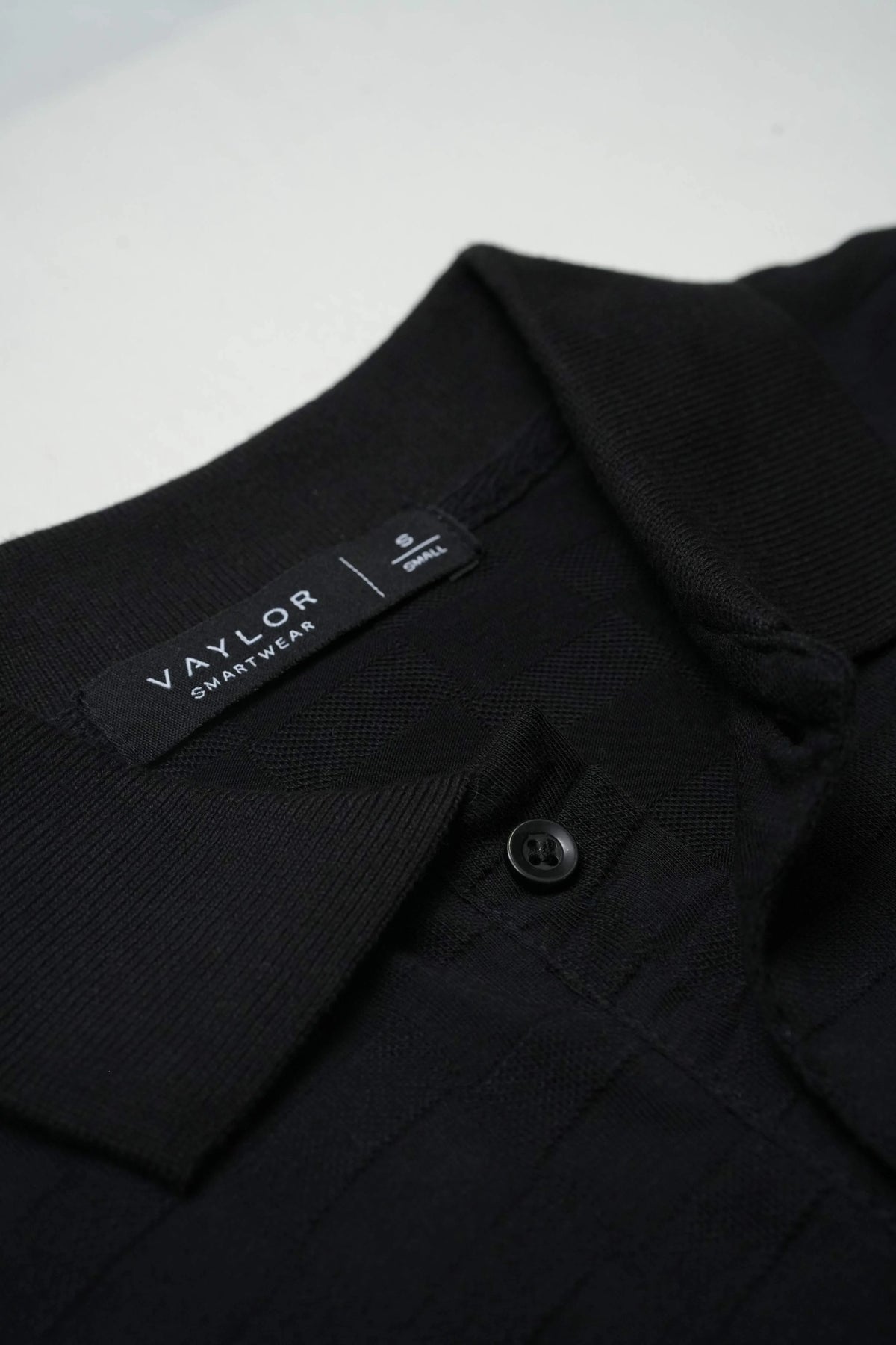 VAYLOR Drop Needle Polo - Black